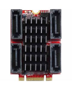 EGPS-3401: M.2 3042 zu 4x SATA3 Modul