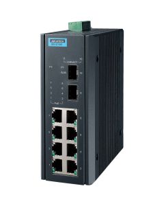 EKI-2710G-2FPI: Unmanaged 8-Port PoE Gbit Ethernet & 2-Port Gbit SFP Switch