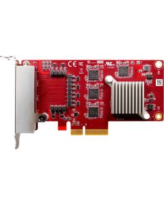 ELPL-G401-Serie: Netzwerkschnittstelle PCIe zu 4x GbE LAN Module (isoliert)