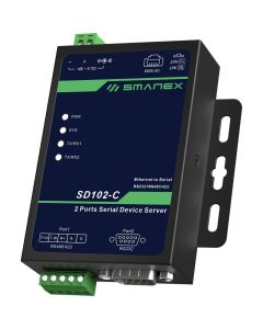 Smanex-SD102-C: 2-Port-Seriell-zu-TCP/IP-Device-Server