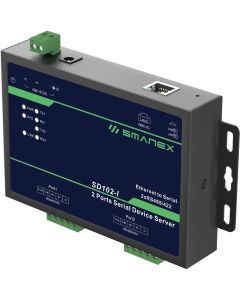 Smanex-SD102-I: 2-Port-isolierter-RS485/422-zu-TCP/IP-Device-Server