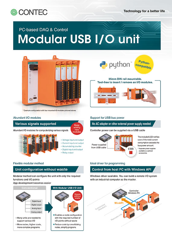 Contec Modular USB I/O Produkte PDF Contec Modular USB I/O Produkte
