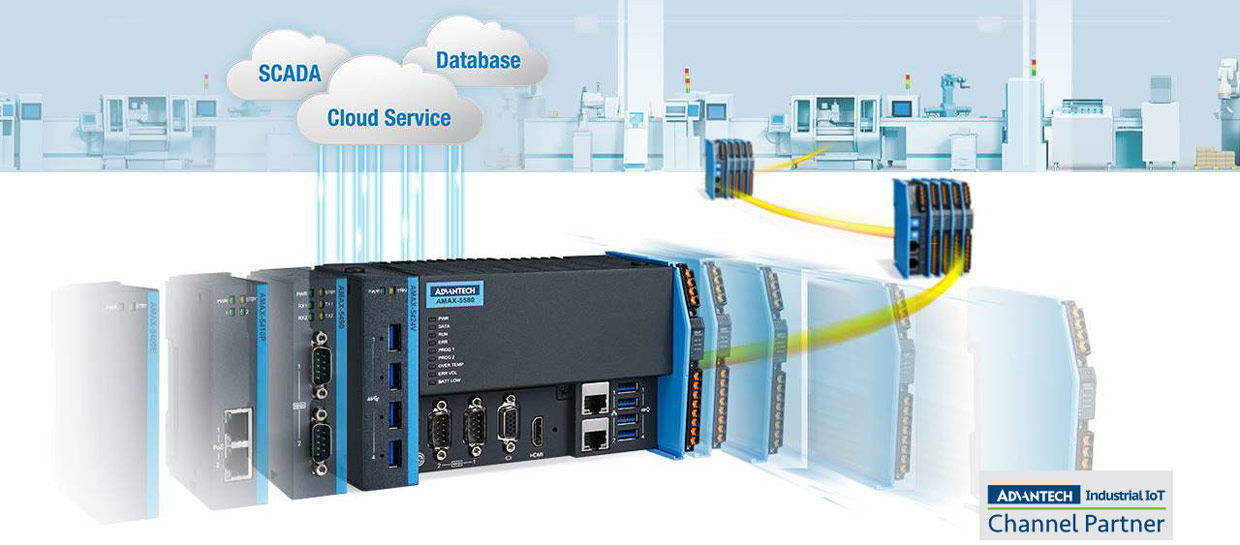 Industrial IoT: Automation & Industrie 4.0 mit AMAX-5000-Serie Industrial IoT: Automation & Industrie 4.0 mit AMAX-5000-Serie