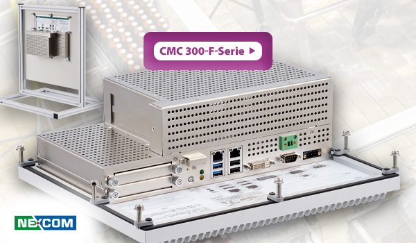 ⇒ CMC 300-F-Serie: Flache und lüfterlose PCs für den Schaltschrank-Einbau