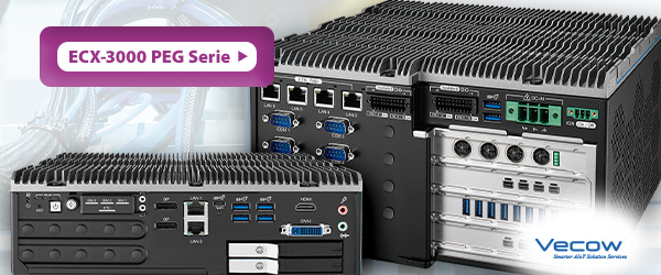 ECX-3000 PEG Serie: Flexible AIoT Embedded Workstations mit höchster Rechenleistung